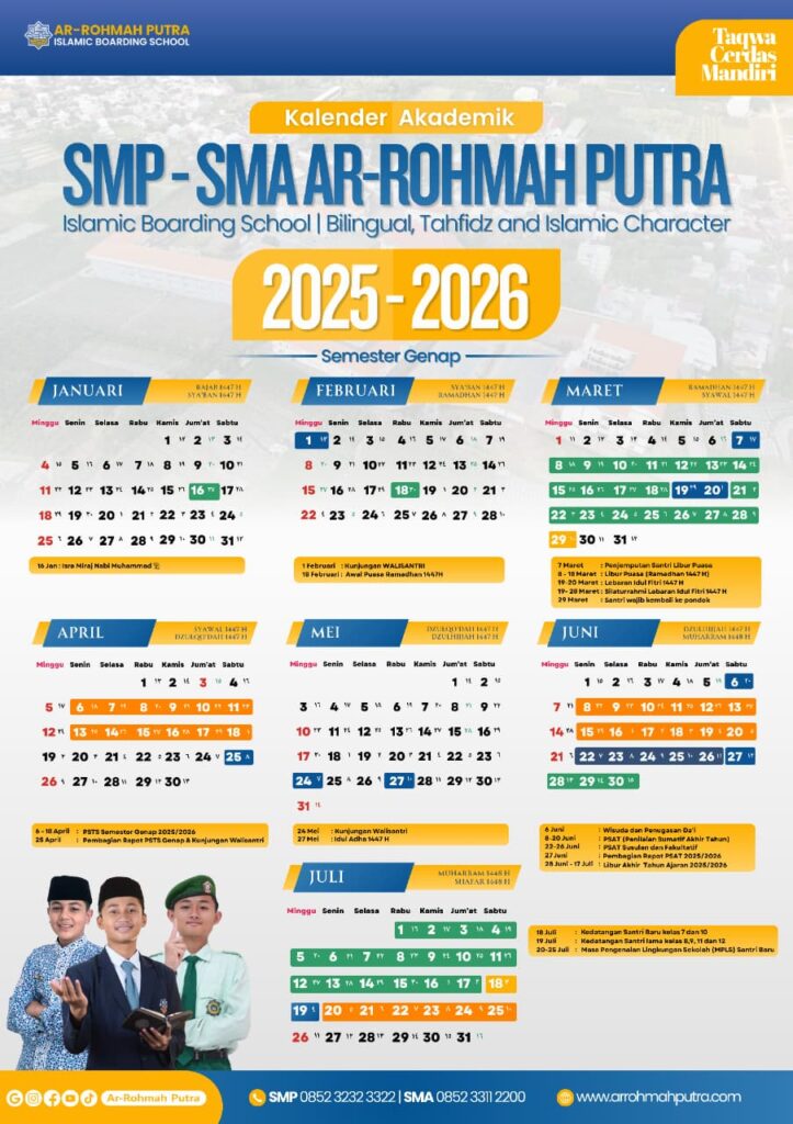 Kalender Akademik Semester Genap TA 2025/2026