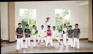 Siswa SMA Ar Rohmah Putra yang memiliki minat dan bakat di bidang ekstrakurikuler Taekwondo