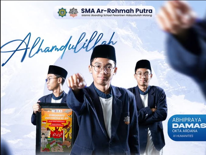 Santri SMA Ar-Rohmah Putra Malang, Abhipraya Damas Okta Ardana Raih Juara 2 Nasional Lomba Desain Grafis
