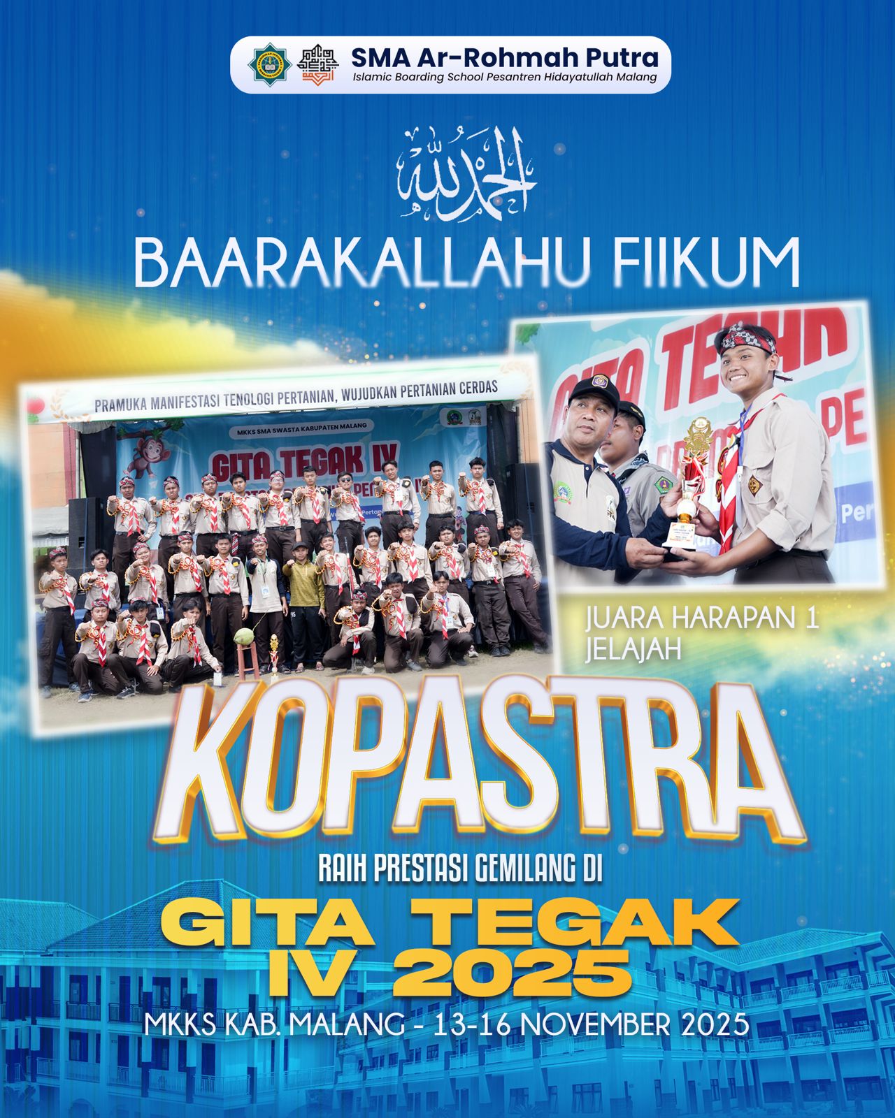 Prakuma SMA Ar-Rohmah, Juara Harapan 1 Gita Tegak IV Malang